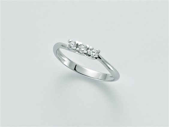 Anello Miluna Donna in Oro bianco Diamante 0.15 Ct LID3299/015G7 - LID3299/015G7